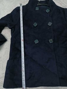 Elegant Navy Blue🇲🇾 Cropped Coat