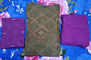 Sale !!Libas Ethinc Printed Kurta Set With Dupatta