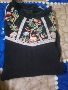 Floral Embroidered Top