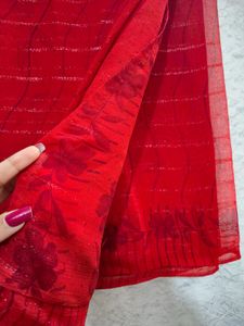 Elegant Red Saree