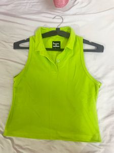Sleeveless Polo Tank Top