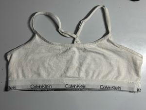 Calvin Klein White Sports Bra