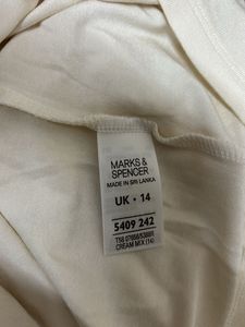 M&amp;S Embellished Cream T-Shirt