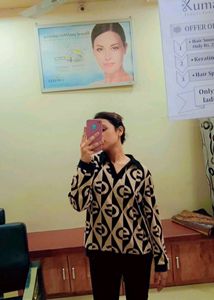 Korean Imported Patterned Sweatshirt Top (Women)