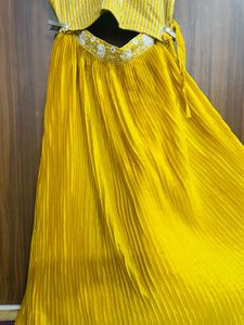 Mustard Yellow Embellished Lehenga Set