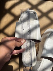 White Wedge Peep Toe Heels