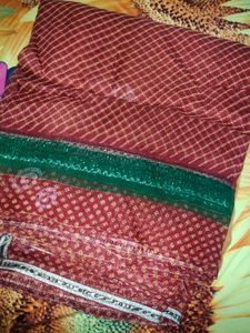 Festive Wear Red Saree