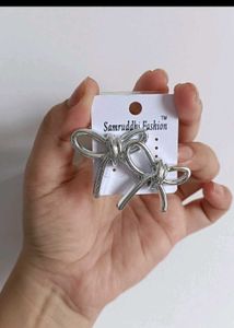 Silver Knot Earrings