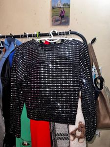 Sparkly Black Top