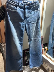 Wide Leg Denim Jeans