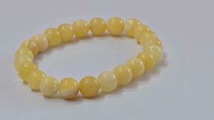 Yellow Calcite Beaded Bracelet