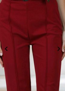 Maroon Flared Leg Pants