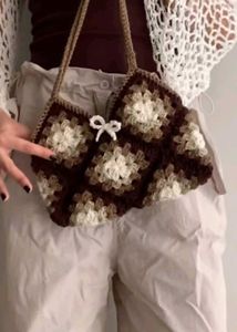 Crochet Granny Square Handbag