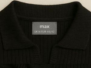 Chic Black Viscose Blend Knit Top – Soft, Stylish