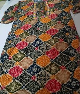 colourful kurti with a diamond pattern