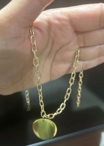 Gold Tone Necklace &amp; Earring Set