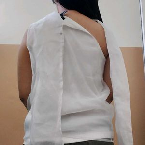 White Halter Top