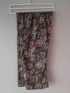 Brown Floral Printed Kurta Set(40-42 Bust)