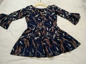 3/4 Sleeve Stylish Blue Top