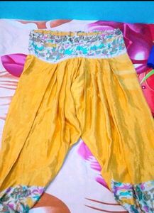 Ethnic Yellow soft silk salwar