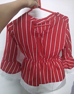 Striped Red Top