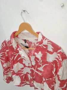 Floral Print Crop Top