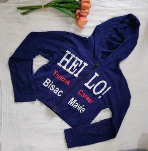 Crop Hoodie Style Top