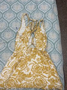 Floral Cutout Mini Dress