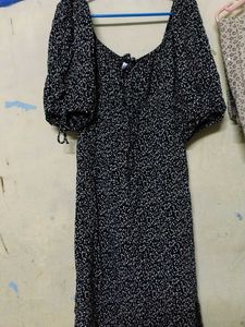 Black & White Midi Dress