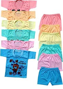 Baby Boys & Girls T Shirt With Short 6 Set