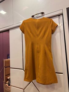 FabAlley Mustard Dress- SMALL