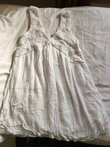 White Boho Beach Dress