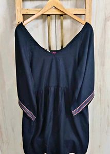 Black cotton Long top size-32-34