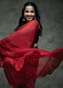 Ruffle Saree