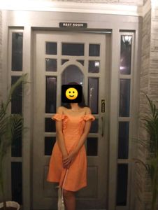 Peach Ruffle Sundress