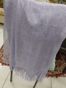 Lavenders Shimmer Scarf With Tassles