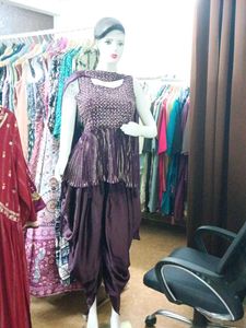 Last Price!!!Peplum Kurti With Dhoti Salwar