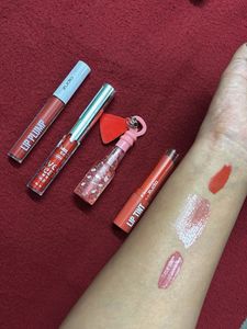 Combo Of Lipstick , Gloss , Tint And Plump