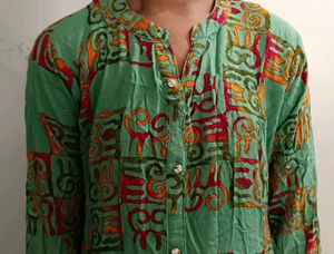 Green Comfy Kurta