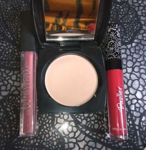 Makeup Bundle: Powder & Lipsticks