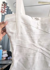 White Bandage Bodycon Dress