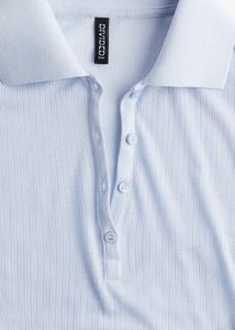 Light Blue Polo Top