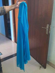 Teal Embellished Anarkali Dress