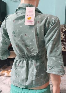 Beautiful Frok Look Printed Top