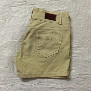 Cream White Shorts