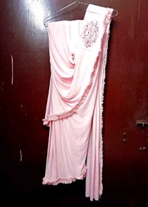 Ready To Wear Pink Saree✨