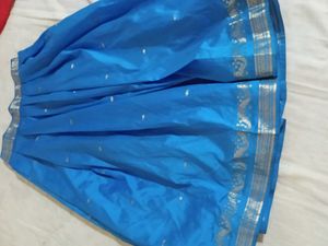 Banarasi Silk Pattu Pavada With Blouse