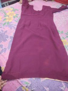 maroon duppata set