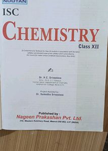 ISC Chemistry -Class 12th