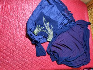 Elegant Navy Blue Kurta Set